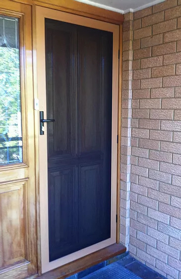 Security Screens QLD Security Doors Manufacturers Single Panel Security Door Closed Image Security Screens QLD Security Doors Manufacturers Single Panel Security Door Closed Image